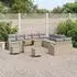 vidaXL Gartenlounge-Set 13-tlg. Poly-Rattan Beige mit Kissen (3362457)