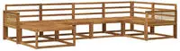 Outdoor-sofagarnitur 6 Pcs Natur Massivholz Akazie Vidaxl