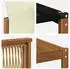 vidaXL Outdoor-Sofagarnitur mit Kissen, 8-tlg., Natur/Creme (3381298)