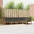 vidaXL Outdoor-Sofagarnitur mit Kissen 5-tlg., Natur/Anthrazit (3367565)