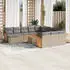vidaXL Garten-Sofagarnitur 12-tlg. mit Kissen, Poly Rattan, Schwarz (3228260)