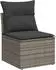 vidaXL Garten-Sofagarnitur 12-tlg. mit Kissen, Poly Rattan, Schwarz (3228260)