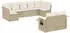 vidaXL Garten-Sofagarnitur 9-tlg. mit Kissen, Poly Rattan, Beige (3252956)