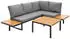 ML-Design Ecksofa Lounge-Set 3-Sitzer L-Form, Metall, Grau (490018363)