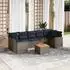 vidaXL Garten-Sofagarnitur 8-tlg. mit Kissen, Poly Rattan, Grau (3256369)