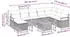 vidaXL Garten-Sofa-Set mit Kissen & Stauraum 9-tlg. Poly-Rattan Beige (3359554)