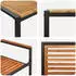 vidaXL Garten-Essgruppe 9-tlg. Poly-Rattan Schwarz/Braun (3365487)