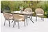 Merxx Ravenna Gartenmöbel-Set 9-tlg., 4 Stapelsessel, Tisch 150x85cm, Aluminium (50937-311)