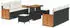 vidaXL Garten-Sofa-Set mit Kissen 9-teilig Poly Rattan/Akazie Schwarz (3363260)