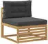 vidaXL Outdoor-Sofagarnitur 5-tlg. Weiß & Anthrazit Polyester (3390397)
