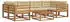 vidaXL Outdoor-Sofagarnitur mit Kissen 7-tlg. Natur/Beige (3367251)