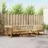 vidaXL Outdoor-Sofagarnitur mit Kissen 7-tlg. Natur/Beige (3367251)