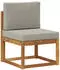 vidaXL Outdoor-Sofagarnitur mit Kissen 7-tlg. Natur/Hellgrau (3385512)