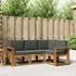 vidaXL Outdoor-Sofagarnitur mit Kissen 4-teilig Natur/Anthrazit (3366330)