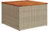 vidaXL Garten-Sofagarnitur 7-tlg. mit Kissen, Poly Rattan, Beige (3255981)