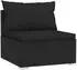 vidaXL Garten-Lounge-Set 6-tlg. mit Kissen, Poly Rattan, Schwarz (3102296)