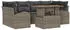 vidaXL Garten-Sofa-Set mit Stauraum 7-tlg. Grau Poly Rattan (3358274)