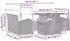 vidaXL Garten-Sofa-Set mit Stauraum 7-tlg. Grau Poly Rattan (3358274)