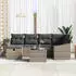 vidaXL Sofa-Set mit Kissen 7-tlg. Polyrattan (3360620)