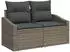 vidaXL Sofa-Set mit Kissen 7-tlg. Polyrattan (3360620)