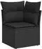 vidaXL Garten-Sofagarnitur mit Kissen, 10-tlg., Poly Rattan, Beige (3224722)
