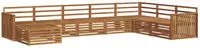vidaXL Outdoor-Sofagarnitur 8 pcs Natur