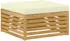 vidaXL Gartenlounge-Set 6-tlg. Akazienholz Weiß/Creme (3390915)