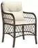 vidaXL Garten-Essgruppe 5-tlg. mit Kissen, Poly Rattan, Braun (3212119)