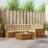 vidaXL Outdoor-Sofagarnitur mit Kissen 5-tlg., Natur/Beige (3373418)