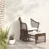 vidaXL Garten-Lounge-Set 2-tlg. mit Kissen Poly Rattan Braun (319686)