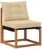 vidaXL Outdoor-Sofagarnitur mit Kissen 3-tlg. Natur und Beige (3381741)