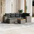 vidaXL Garten-Sofagarnitur 7-tlg. mit Kissen Poly Rattan Beige (3257879)