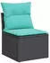 vidaXL Garten-Sofagarnitur 8-tlg. mit Kissen, Poly Rattan, Schwarz (3255903)