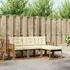 vidaXL Outdoor-Sofagarnitur mit Kissen 4-tlg., Natur/Creme (3368541)
