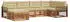 vidaXL Outdoor-Sofagarnitur mit Kissen 6-tlg., Natur/Beige (3373753)
