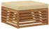 vidaXL Outdoor-Sofagarnitur mit Kissen 6-tlg., Natur/Beige (3373753)
