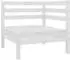 vidaXL Garten-Lounge-Set 11-tlg. Weiß Massivholz Kiefer (3083430)