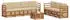 vidaXL Garten-Lounge-Set 8-tlg. Akazienholz Natur/Beige (3374473)