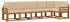 vidaXL Outdoor-Sofagarnitur mit Kissen 6-teilig Natur/Beige (3366466)