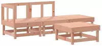 vidaXL 4-tlg. Garten-Lounge-Set Massivholz Douglasie