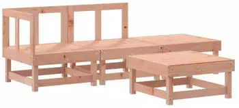 vidaXL Garten-Lounge-Set 4-tlg. Massivholz Douglasie (3186485)