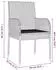 vidaXL Garten-Essgruppe 3-tlg. mit Kissen, Poly Rattan, Schwarz/Grau (3185149)