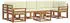 vidaXL Outdoor-Sofagarnitur mit Kissen, 8-tlg., Natur/Creme (3366148)