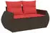 vidaXL Garten-Sofagarnitur 8-tlg. mit Kissen, Poly Rattan & Akazie, Braun (3326685)