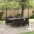 vidaXL Garten-Essgruppe 7-tlg. Polypropylen Braun (3378717)
