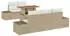 vidaXL Garten-Sofa-Set 6-tlg. Beige Poly Rattan (3358640)