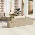 vidaXL Garten-Sofa-Set 6-tlg. Beige Poly Rattan (3358640)