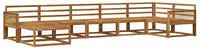 vidaXL Outdoor-Sofagarnitur 7 pcs Natur Massivholz Akazie