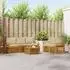vidaXL Gartenlounge-Set 6-tlg. Akazienholz Natur/Beige (3374373)