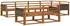 vidaXL Outdoor-Sofa-Set 7-tlg. Massivholz Akazie Natur (3382637)